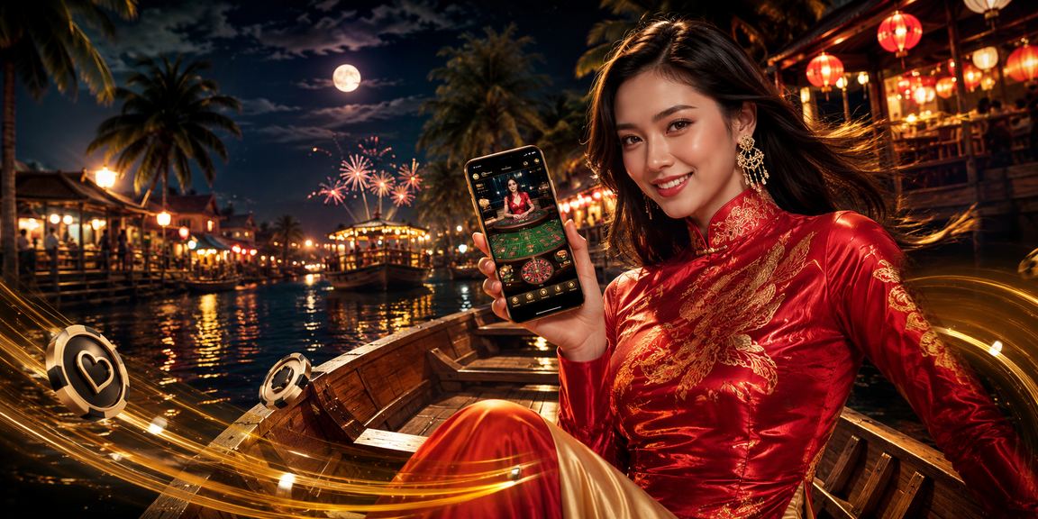 Người dùng mặc áo dài theo dõi cá cược trên điện thoại di động tại vùng Đồng bằng sông Cửu Long