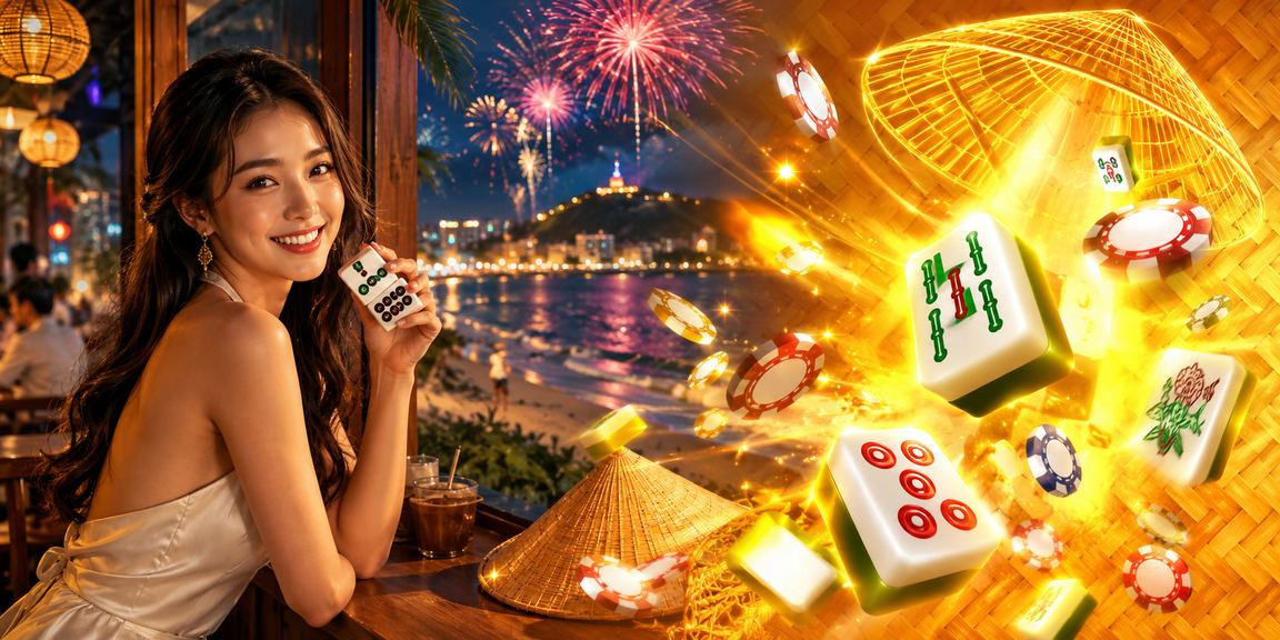 Người đội nón lá chơi bài tại Vũng Tàu – hình ảnh giải trí truyền thống kết hợp nền tảng zo3x